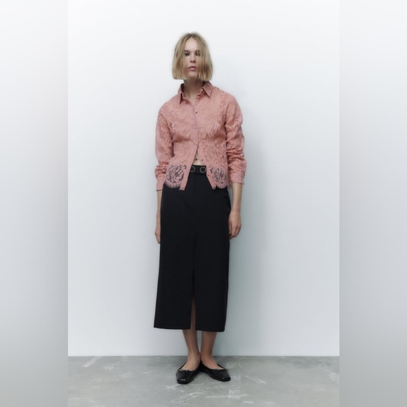 Zara lace blouse size L - Picture 3 of 13